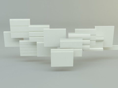 Building cladding models 3D Model