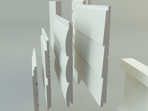 Building cladding models 3D Model