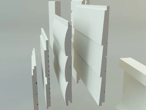 Building cladding models 3D Model