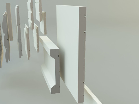 Building cladding models 3D Model