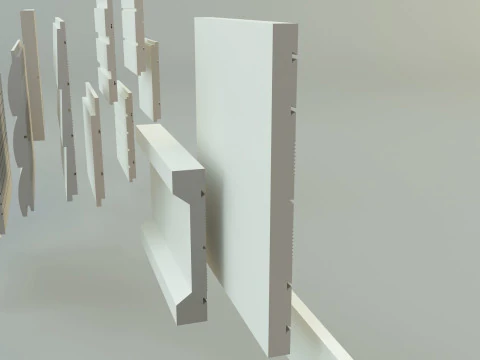 Building cladding models 3D Model