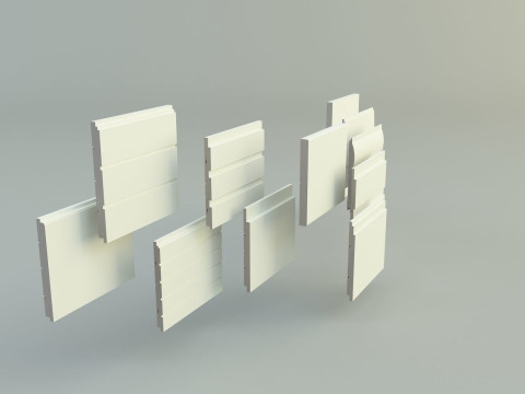 Building cladding models 3D Model