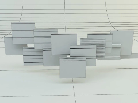 Building cladding models 3D Model