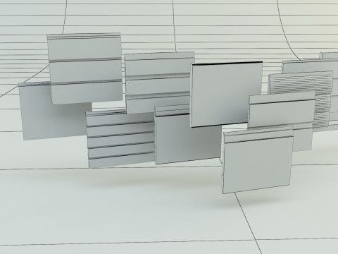 Building cladding models 3D Model