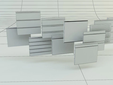 Building cladding models 3D Model