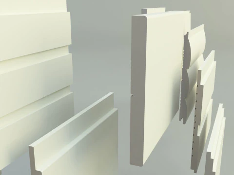 Building cladding models 3D Model