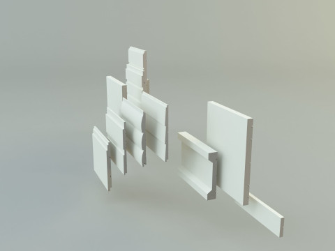 Building cladding models 3D Model