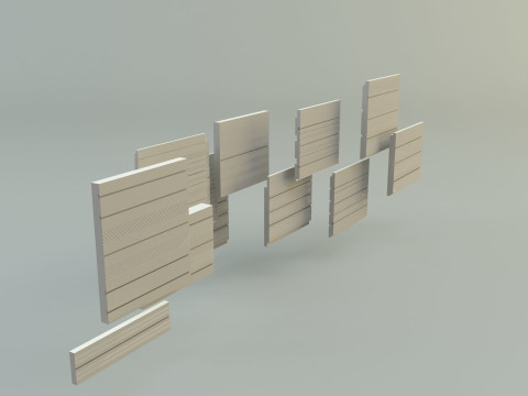 Building cladding models 3D Model