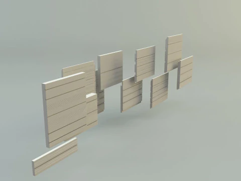 Building cladding models 3D Model