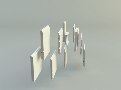 Building cladding models 3D Model