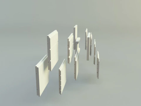 Building cladding models 3D Model