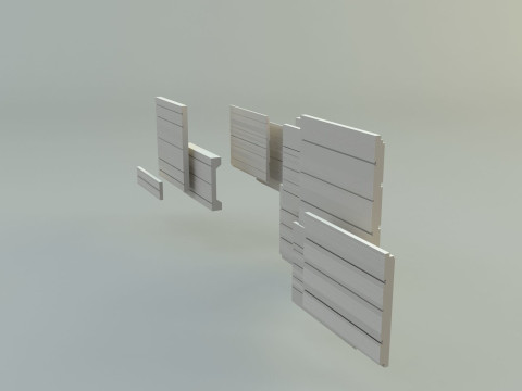 Building cladding models 3D Model