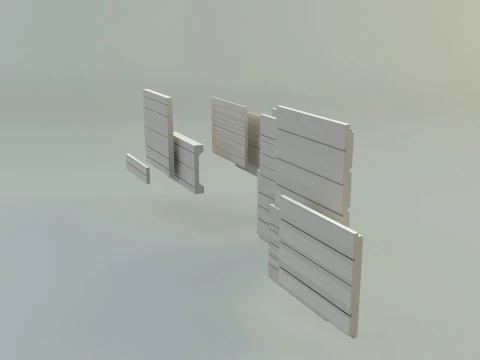 Building cladding models 3D Model