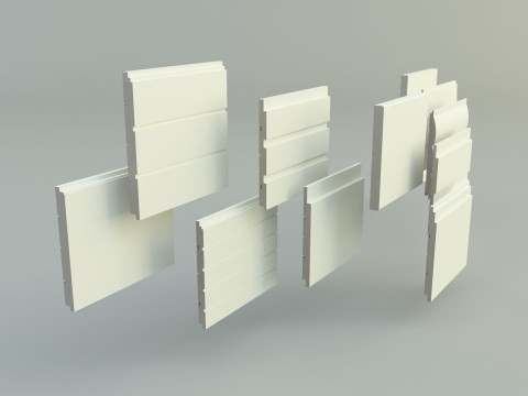 Building cladding models 3D Model