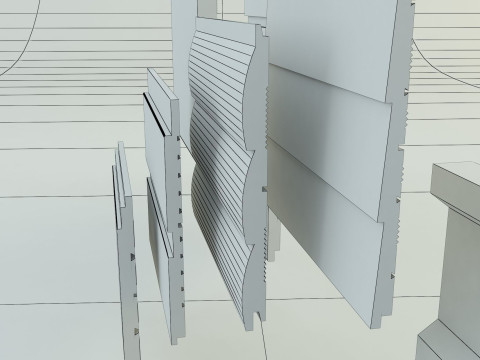 Building cladding models 3D Model