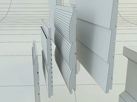 Building cladding models 3D Model