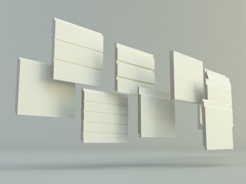 Building cladding models 3D Model