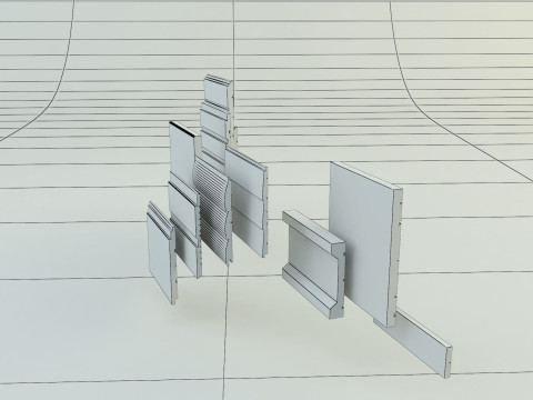 Building cladding models 3D Model