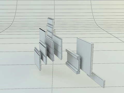 Building cladding models 3D Model