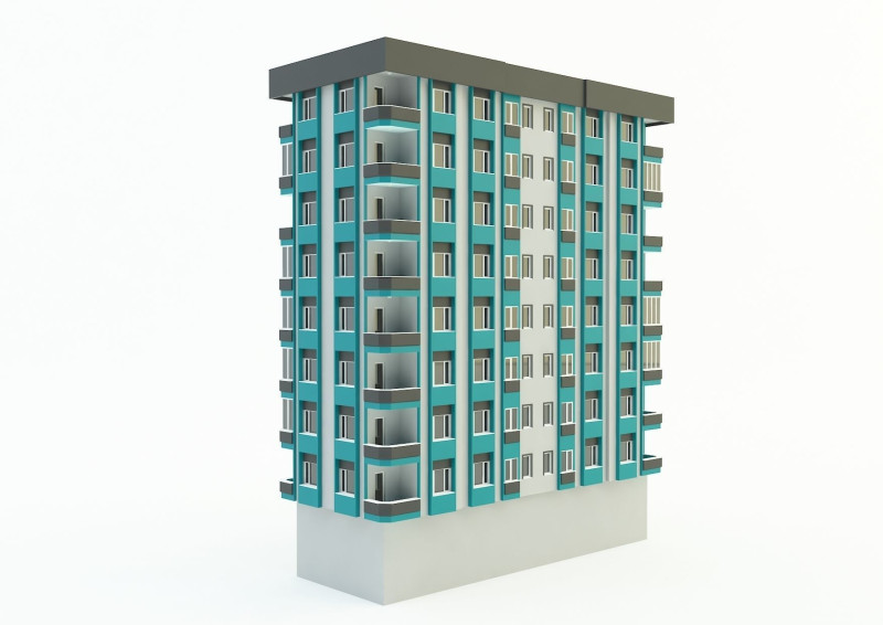 Building house 3D 模型 .c4d .max .obj .3ds .fbx .stl .blend 
