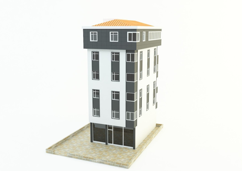 Building house 3D 模型 .c4d .max .obj .3ds .fbx .stl .blend 