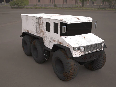Burlak amphibious atv 3D Model
