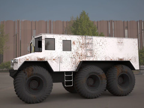 Burlak amphibious atv 3D Model