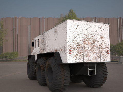 Burlak amphibious atv 3D Модель