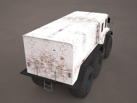 Burlak amphibious atv 3D Модель