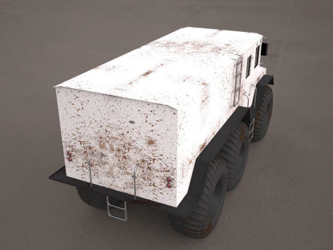 Burlak amphibious atv 3D Model