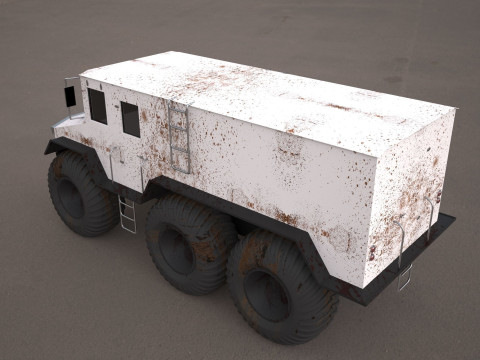 Burlak amphibious atv 3D Модель