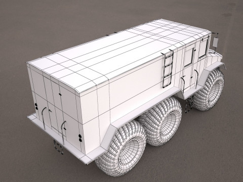 Burlak amphibious atv 3D Модель