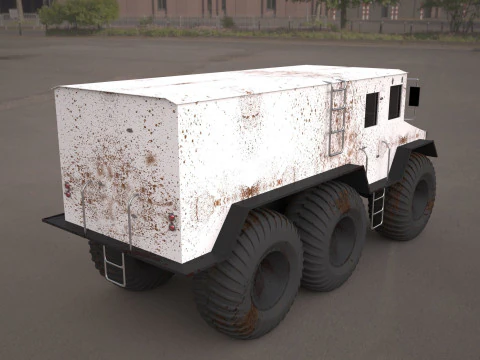 Burlak amphibious atv 3D Model