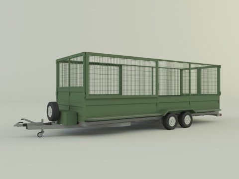 Cage trailer Modello 3D