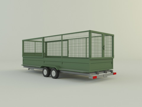 Cage trailer 3D 模型