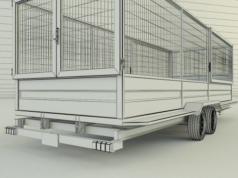 Cage trailer 3D 模型