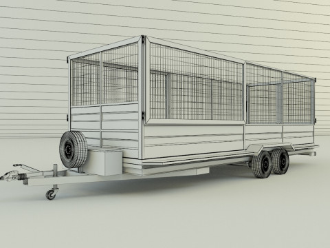 Cage trailer 3D 模型