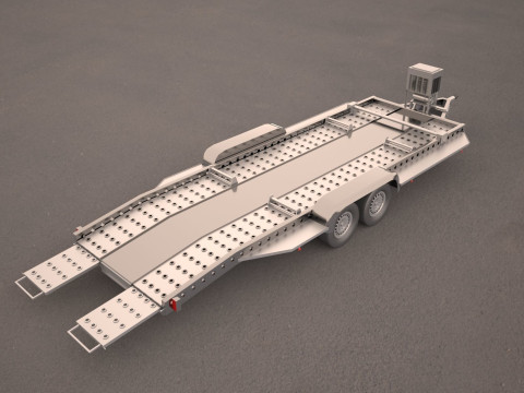 Car carrier trailer 3D 모델