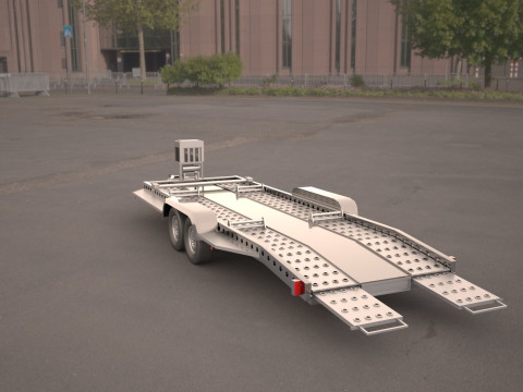 Car carrier trailer 3D 模型