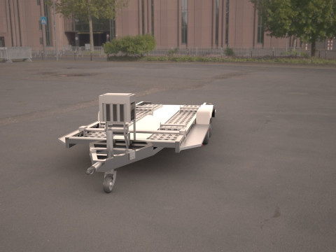 Car carrier trailer 3D 模型
