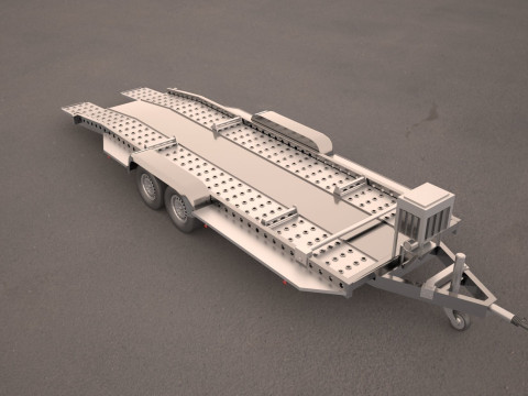 Car carrier trailer 3D 模型