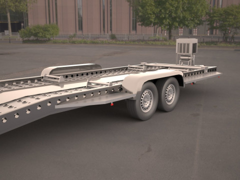 Car carrier trailer 3D 模型