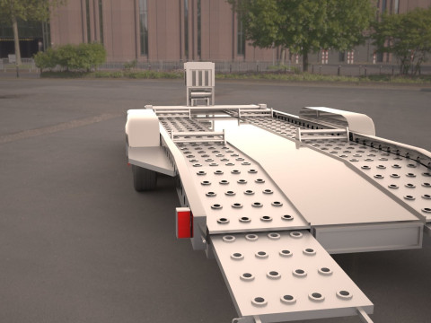 Car carrier trailer 3D 模型