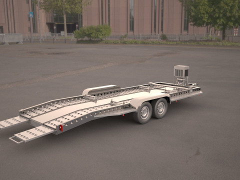 Car carrier trailer 3D 模型