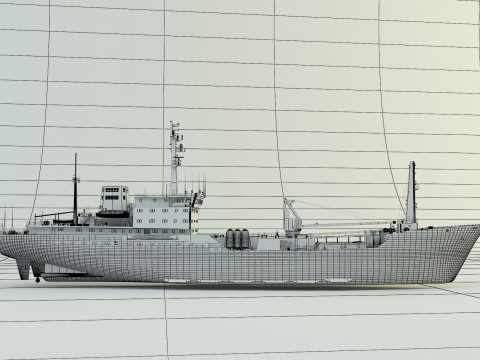 Cargo ship marine model 3D Model