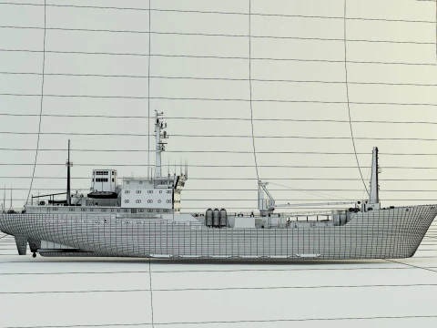 Cargo ship marine model 3D Model