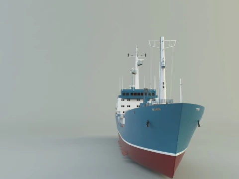Cargo ship marine model 3D Model