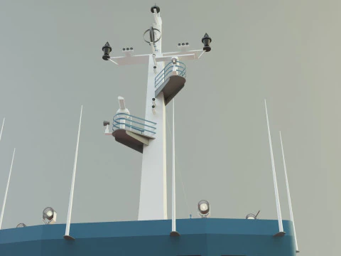 Cargo ship marine model 3D Model