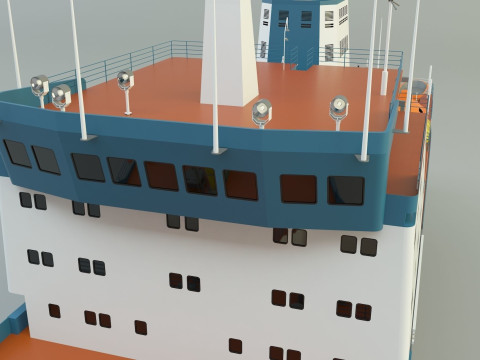 Cargo ship marine model 3D Model