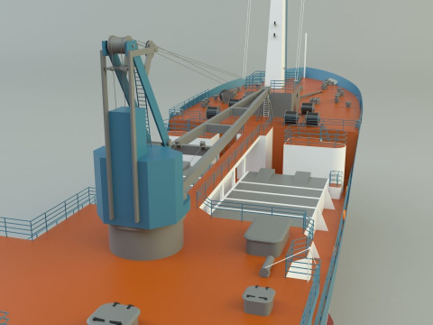 Cargo ship marine model 3D Model